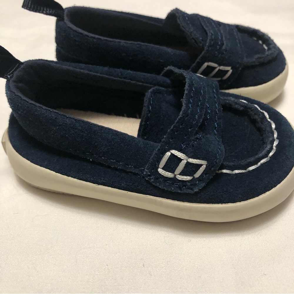 Baby Gap Navy Blue Loafers 3/6 Months